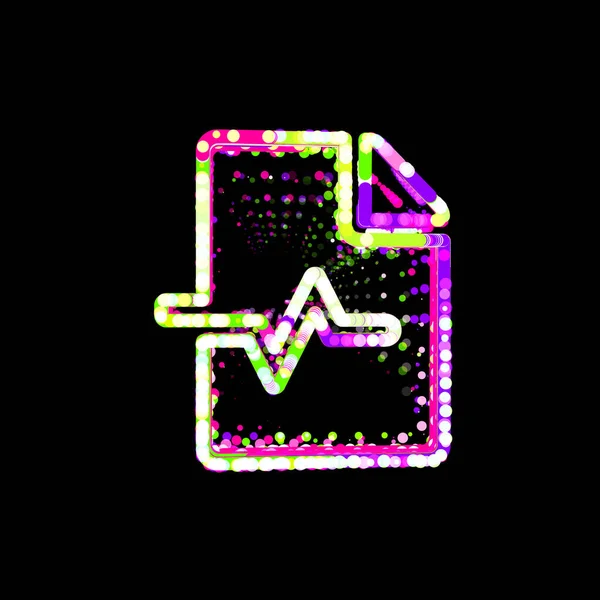 Szimbólum Fájl Orvosi Többszínű Körök Csíkok Ufo Zöld Lila Rózsaszín — Stock Fotó