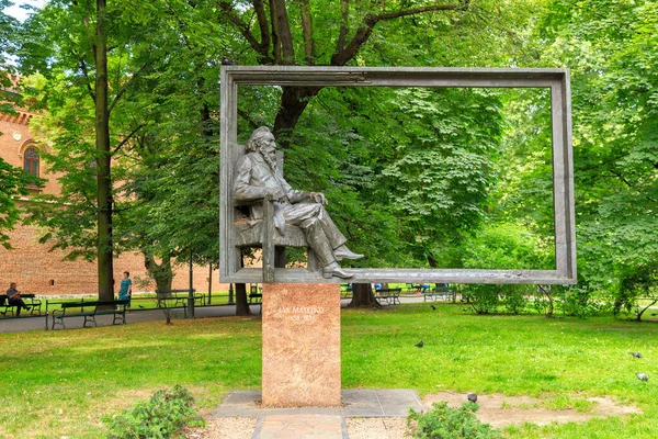 Cracovia Polonia Julio 2019 Monumento Jan Matejko Monumento Pintor Polaco —  Fotos de Stock