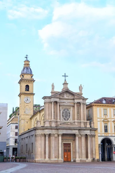 Turim Itália Julho 2019 San Carlo Borromeo Turim Igreja — Fotografia de Stock