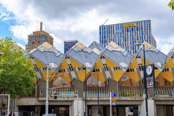 Роттердам Нидерланды Июля 2019 Года Кубические Дома Кийк Кубус — стоковое фото
