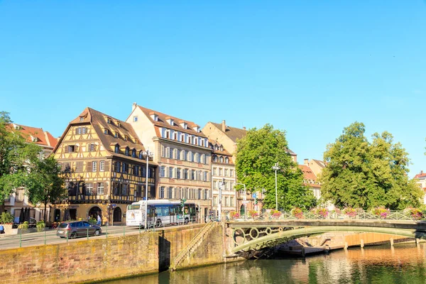 Straßburg Frankreich Juli 2019 Häuser Historischen Zentrum Von Straßburg Kranker — Stockfoto