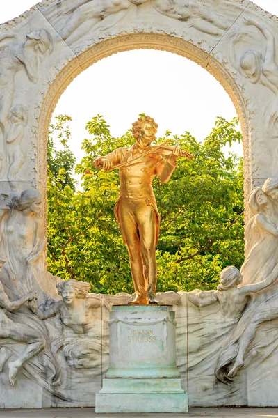 Wiedeń Austria Johann Strauss Sohn Austriacki Kompozytor Muzyki Lekkiej Szczególności — Zdjęcie stockowe