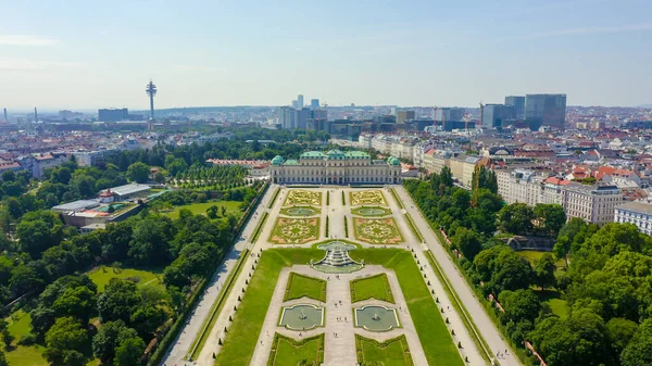 Wien Belvedere Ist Eine Barocke Schlossanlage Wien Erbaut Von Lucas — Stockfoto