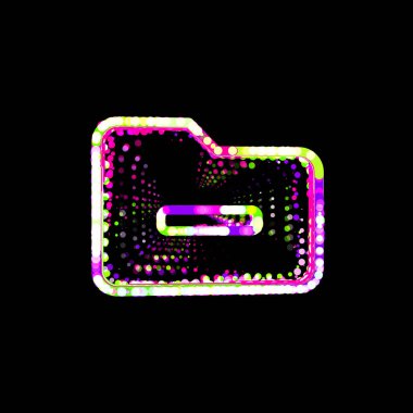 Sembol dizini, çok renkli daireler ve çizgiler hariç. UFO Yeşil, Mor, Pembe  