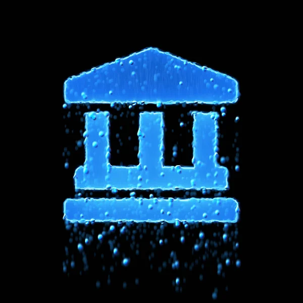 Wet Symbol Landmark Blue Water Dripping — Stockfoto