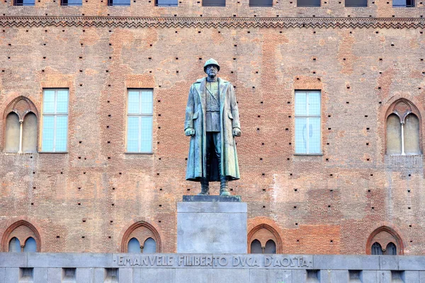 Turijn Italië Juli 2019 Het Monument Wordt Gepresenteerd Door Commandant — Stockfoto