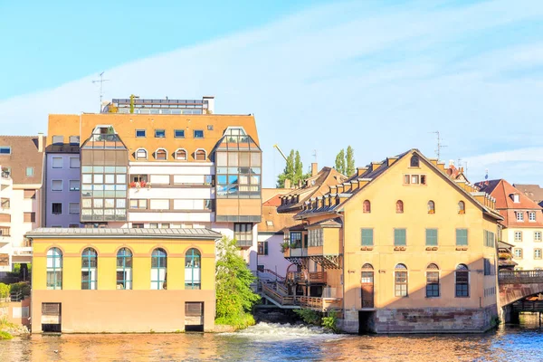 Straßburg Frankreich Häuser Historischen Zentrum Von Straßburg Fluss Krank — Stockfoto