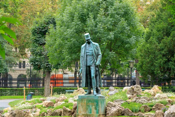 Viena Austria Estatua Del Emperador Francisco José Burggarten Escultores Johann — Foto de Stock