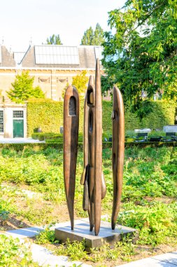 Amsterdam, Netherlands - June 30, 2019: LOUISE BOURGEOIS, Quarantania, BRONZE in the Rijksmuseum park with free access.