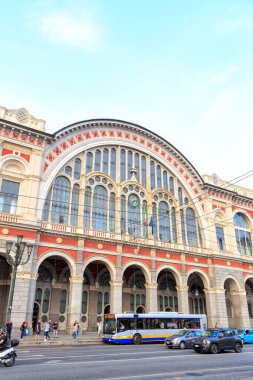 Turin, Italy - July 12, 2019: Turin Train Station - Porta Nuova