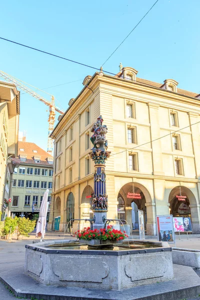 Berna Suiza Julio 2019 Kindlifresserbrunnen Fountain Child Eater Fue Construida —  Fotos de Stock