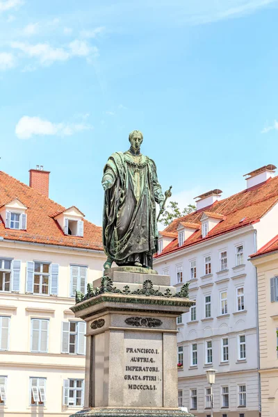 Graz Austria Monumento Histórico Emperador Francisco Austria Encuentra Plaza Franzenplatz —  Fotos de Stock