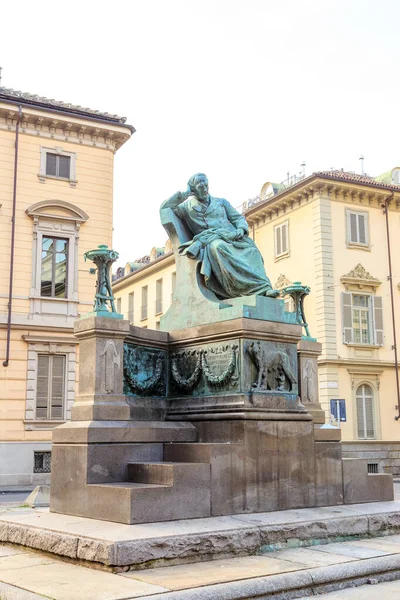 Turijn Italië Monument Giuseppe Mazzini Gemaakt Door Luigi Belli Geïnstalleerd — Stockfoto