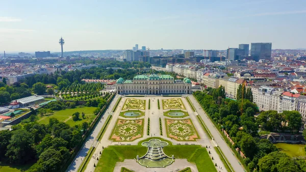Viena Áustria Belvedere Complexo Palácio Barroco Viena Construído Por Lucas — Fotografia de Stock