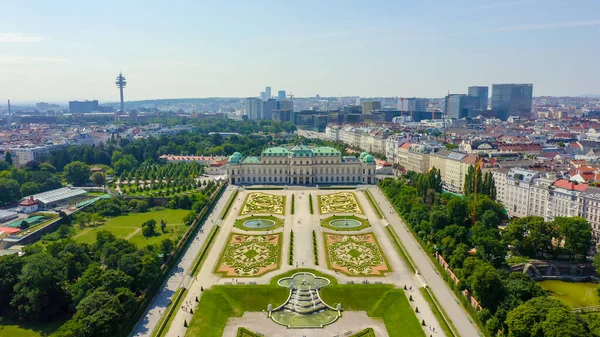 Bécs Ausztria Belvedere Egy Barokk Palota Komplexum Bécsben Század Elején — Stock Fotó