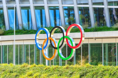 Lozan, İsviçre - 13 Temmuz 2019: Uluslararası Olimpiyat Komitesi Genel Merkezi