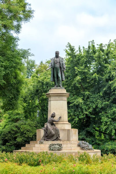 Milão Itália Julho 2019 Monumento Camillo Benso Conte Cavour — Fotografia de Stock