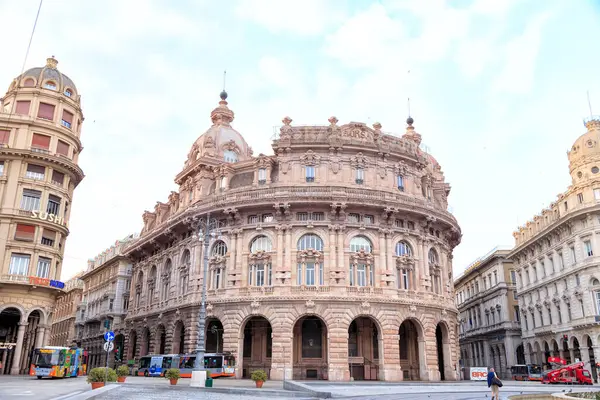 Genoa Italy July 2019 Exchange Palazzo Della Borsa — Stock fotografie