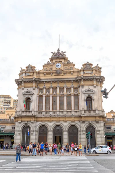 Gênova Itália Julho 2019 Estação Ferroviária Gênova Brignole Segunda Maior — Fotografia de Stock