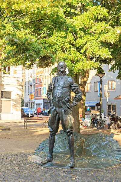 Antwerpia Belgia Lipca 2019 Pomnik Piotra Grote — Zdjęcie stockowe