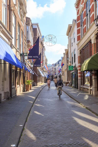 Hollanda Lahey Temmuz 2019 Sabahın Erken Saatlerinde Tarihi Şehir Merkezinde — Stok fotoğraf