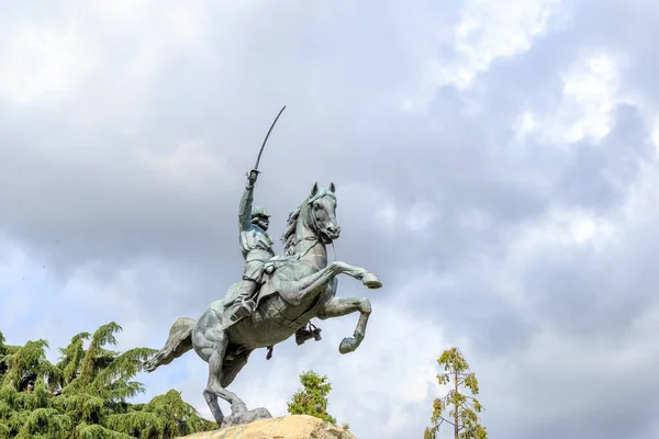 Σπέτσια Ιταλία Μνημείο Ιππασίας Του Giuseppe Garibaldi Από Τον Antonio — Φωτογραφία Αρχείου