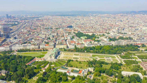 Viena Áustria Belvedere Complexo Palácio Barroco Viena Construído Por Lucas — Fotografia de Stock