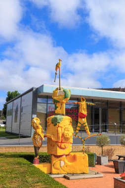 Netherlands, The Hague - July 1, 2019: Sculpture near the GEM, Museum of Contemporary Art