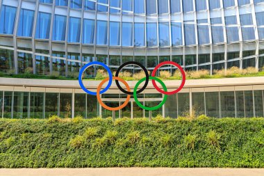 Lozan, İsviçre - 13 Temmuz 2019: Uluslararası Olimpiyat Komitesi Genel Merkezi