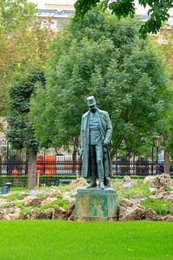 Viyana, Avusturya. İmparator Franz Joseph 'in Burggarten' deki heykeli. Heykeltraşlar Johann Benk (1844 - 1914), Josef Tuch (1857 - 1943)