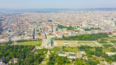 Viyana, Avusturya. Belvedere Viyana 'da bir barok saray kompleksi. Lucas von Hildebrandt tarafından 18. yüzyılın başında inşa edilmiştir.  