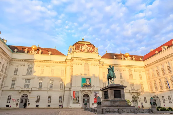 Вена Австрия Июля 2019 Года Национальная Библиотека Австрии Хофбург Барочный — стоковое фото