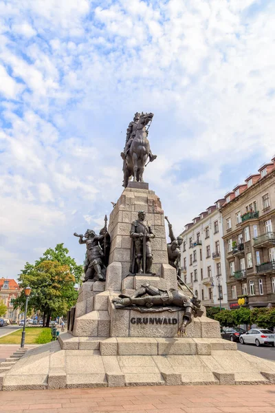 Krakow Poland July 2019 Grunwald Monument Architect Sculptor Antoni Wiwulski — 스톡 사진
