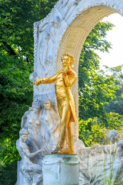 Wiedeń Austria Johann Strauss Sohn Austriacki Kompozytor Muzyki Lekkiej Szczególności — Zdjęcie stockowe