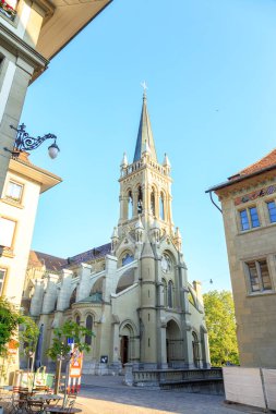 Bern, İsviçre - 14 Temmuz 2019: St. Peter ve Paul Kilisesi