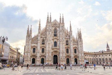 Milan, İtalya - 7 Temmuz 2019: Milan Katedrali