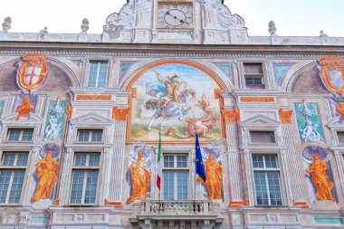 Genoa, Italy - July 11, 2019: Port Authority of Genoa. Palazzo San Giorgio