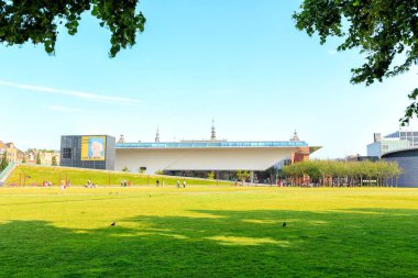 Amsterdam, Hollanda - 30 Haziran 2019: Stedelijk Müzesi Amsterdam