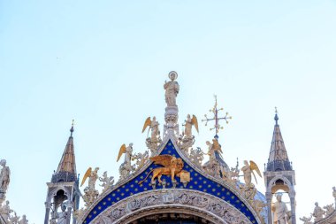 Venedik, İtalya. St. Mark Katedrali 'nde mozaik (Basilica di San Marco)