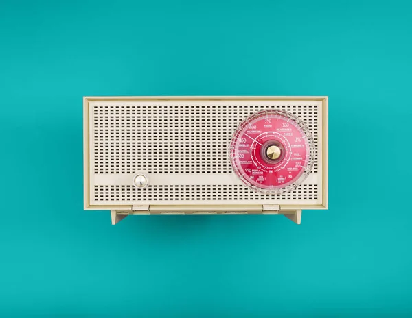 Cabeçalho de rádio retro — Fotografia de Stock