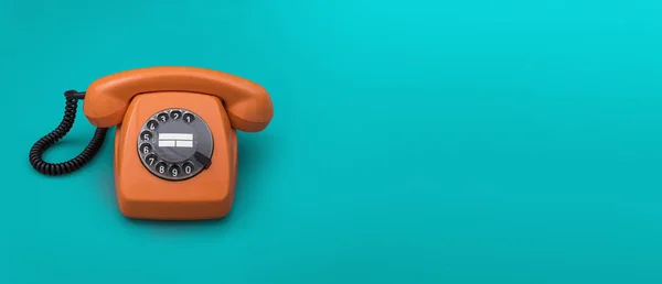 Stary telefon nagłówka — Zdjęcie stockowe