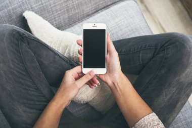 Kapalı akıllı telefon mockup