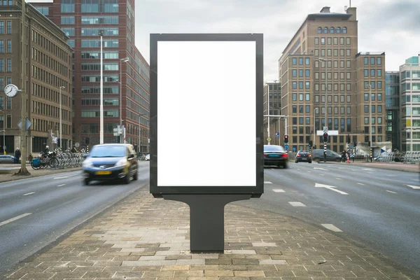 Outdoor advertising mockup — Stock Photo, Image