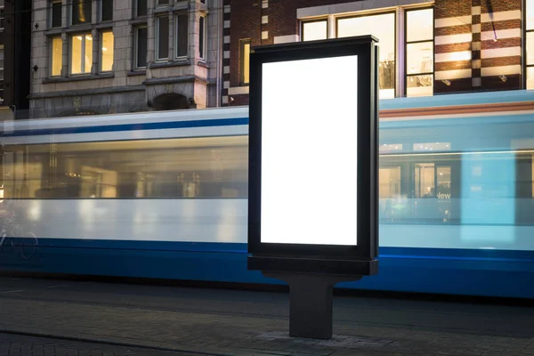 Plakatwand Kiosk Werbung Attrappe — Stockfoto