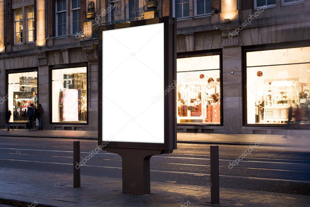 Outdoor advertising mockup