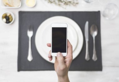 Yiyecek ya da Restoran app mockup