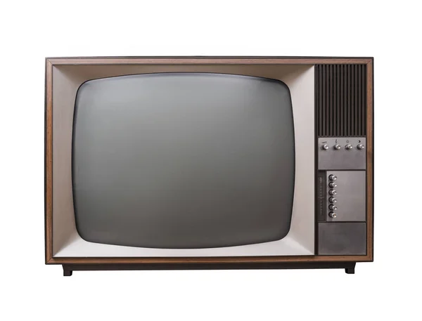 Απομονωμένη ρετρό τηλεόραση — Φωτογραφία Αρχείου
