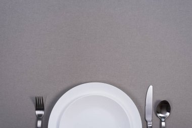 Üstten görünüm akşam yemeği ayar