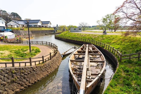 Kitakami Prefectura Iwate Japón Abril 2019 Tenshochi Park Largo Del — Foto de Stock