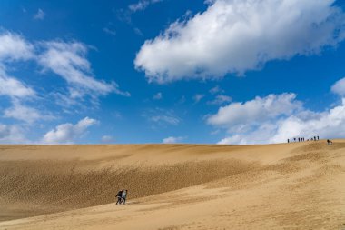 Tottori Sand Dunes (Tottori Sakyu). Japonya 'nın en büyük kum tepesi, Japonya' nın Tottori ilindeki Sanin Kaigan Milli Parkı 'nın bir parçası.